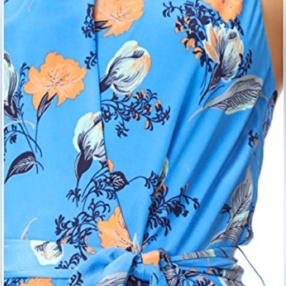 DVF Blue Silk Jumpsuit - Picture 3 of 4